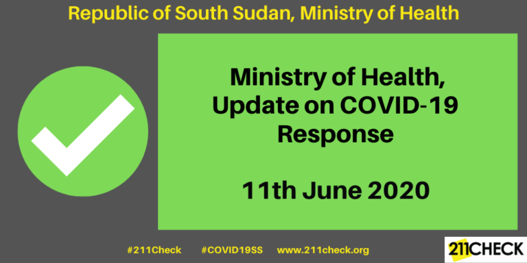 Ministry of Health, Update on COVID-19 Response, 11th June 2020