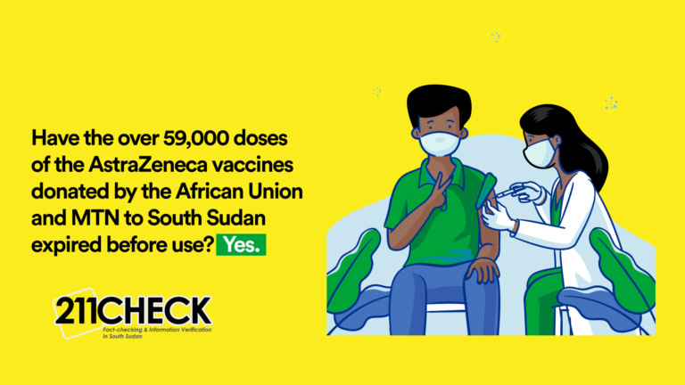 Have the 59,000 doses of the AstraZeneca vaccines donated by AU and MTN to S. Sudan expired before use? YES.