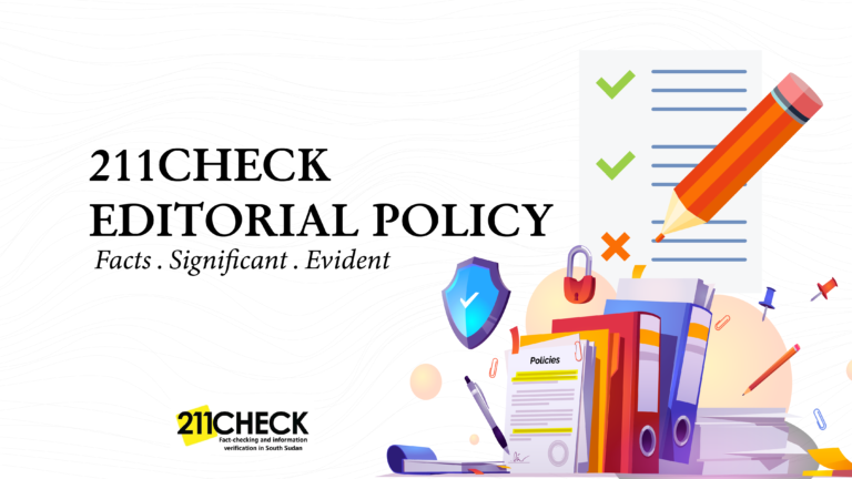 211 Check Editorial Policy – a document that guides our work