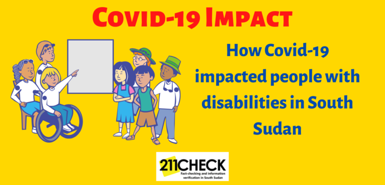 Covid-19 worsens the already distressed state of ‘Persons with Disability’ in South Sudan