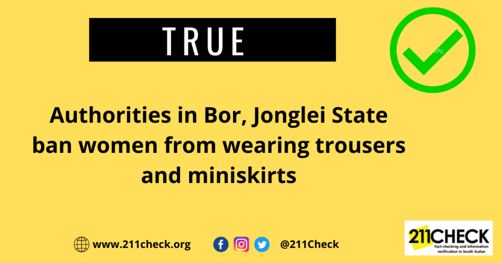 Bor Town Bans Trousers