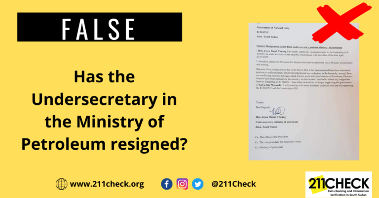 Fact-check: Ministry of Petroleum Undersecretary’s resignation letter is ‘fake’