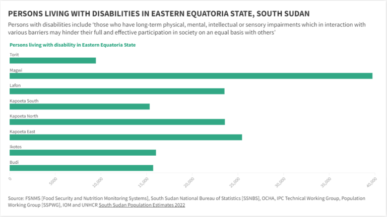 Data Story: Comparable data on Persons with disability in Eastern Equatoria State