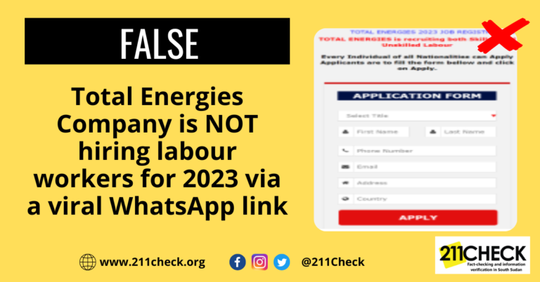 <strong>Fact-check: Viral WhatsApp message about 2023 recruitment at Total Energies is false</strong>