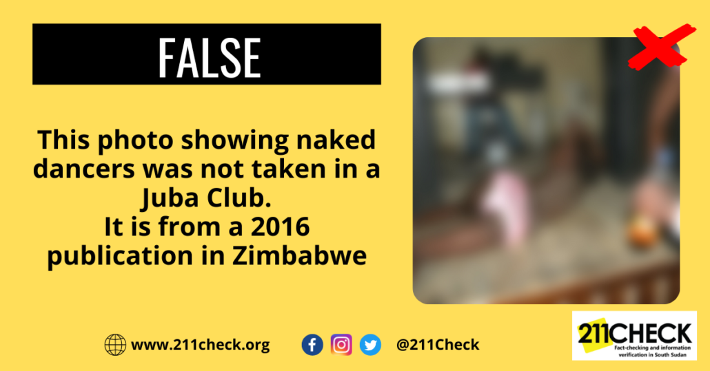Fact check: No, this photo showing naked dancers was not taken in a Juba  Club - 211CHECK
