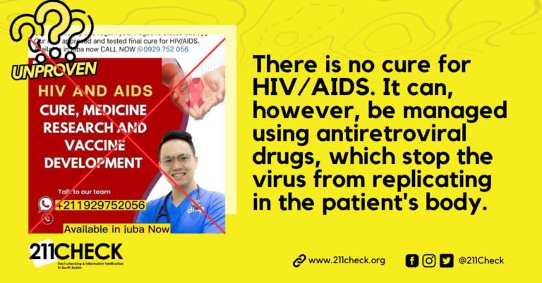 <strong>Fact-check: No, “Gammora” does not cure HIV/AIDS. It’s not a licenced medication</strong>