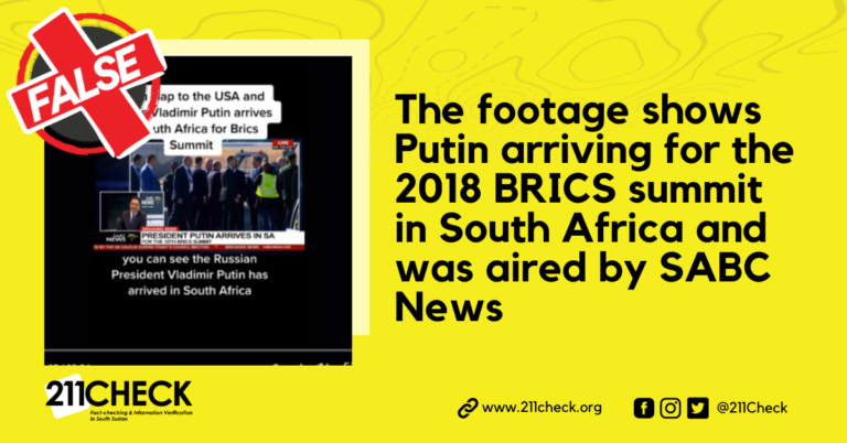 <strong>Fact-check: Did Russian President Putin arrive in South Africa for the 2023 BRICS Summit, as video footage shows?</strong>