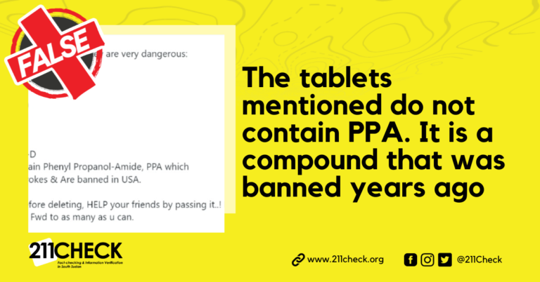 Fact-check: Do these tablets contain phenylpropanolamine, as claimed?