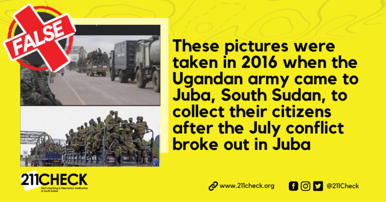 <strong>Fact-check: These aren’t images of Ugandan soldiers in Juba in 2024</strong> 