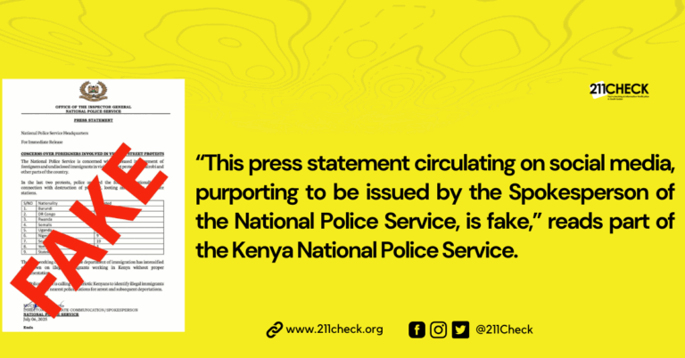 Fact-check: No South Sudanese nationals have been arrested during protests in Kenya.
