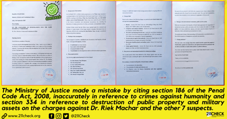 Fact-check: The Ministry of Justice cites sections 186 and 334 inaccurately.